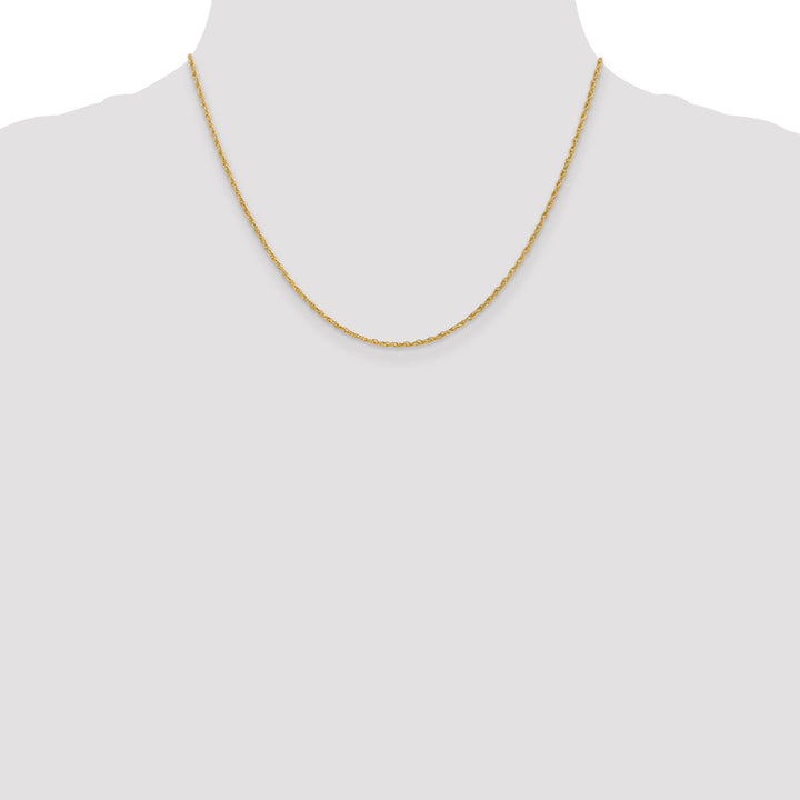 14k 1.3mm Heavy-Baby Rope Chain