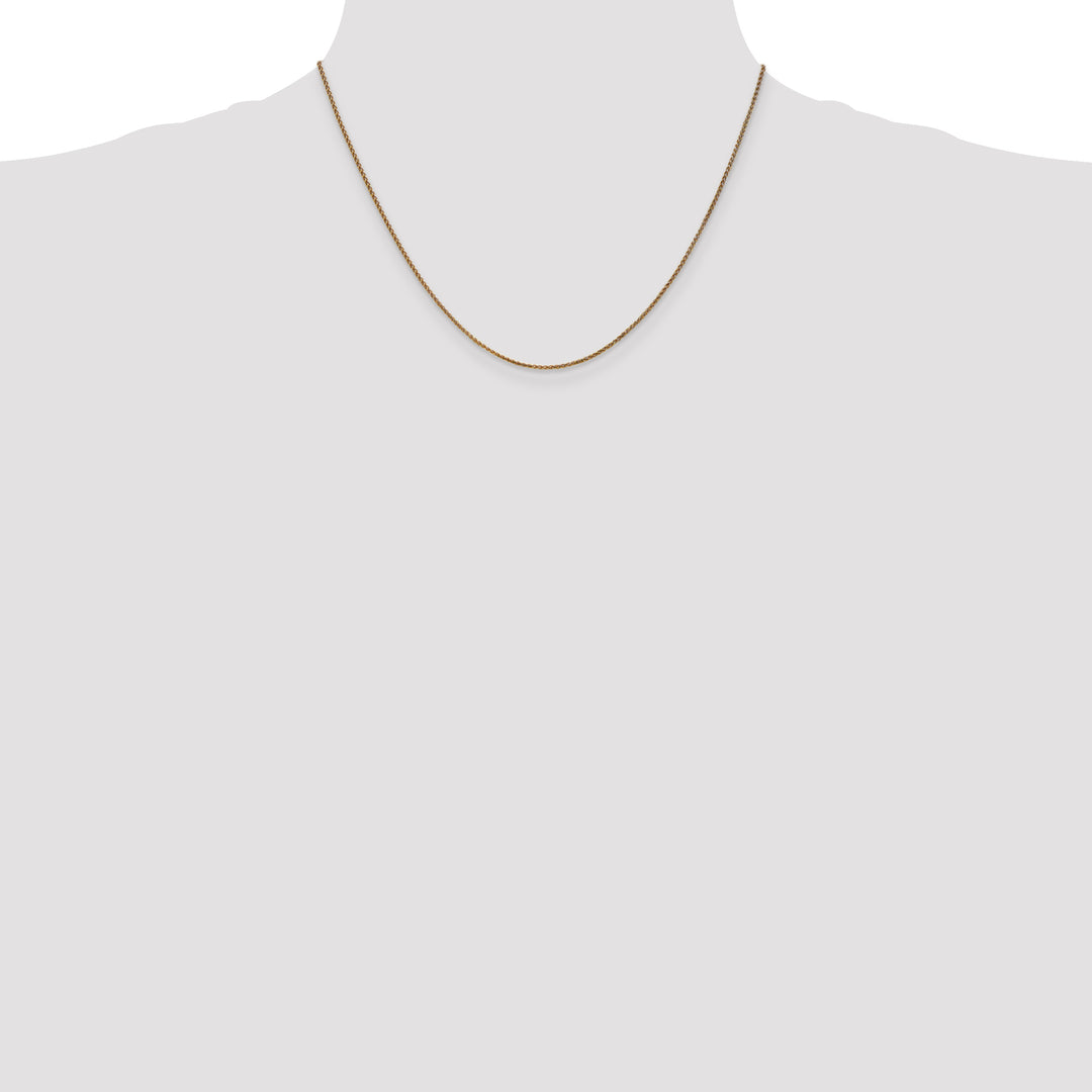 14k 1.25mm D/C Spiga Chain