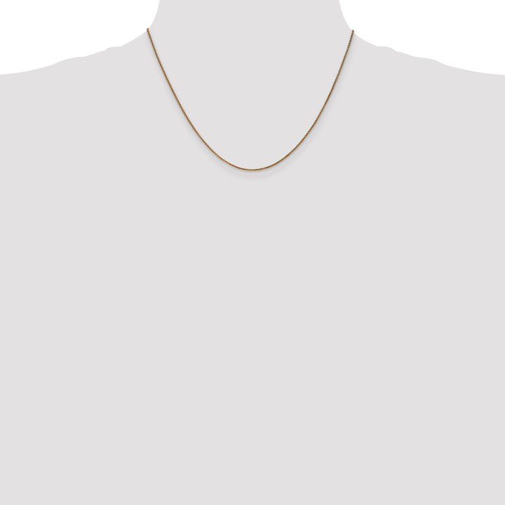 14k 1.25mm D/C Spiga Chain