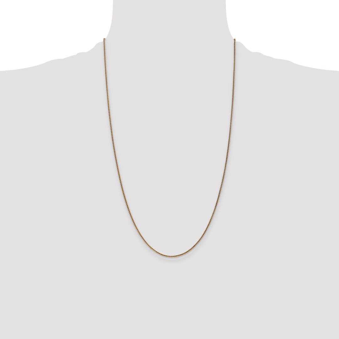 14k 1.25mm D/C Spiga Chain