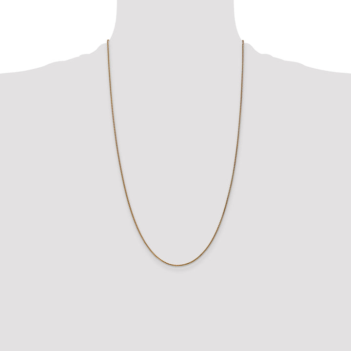 14k 1.25mm D/C Spiga Chain