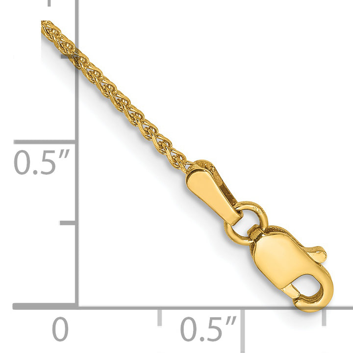 14k 1.25mm D/C Spiga Chain
