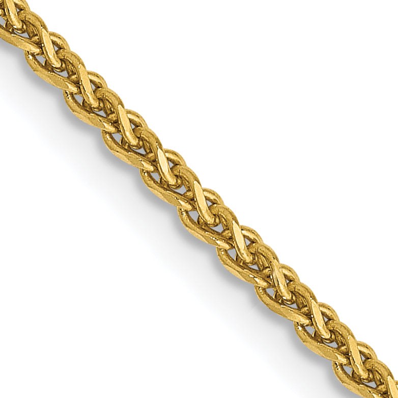 14k 1.7mm D/C Spiga Chain