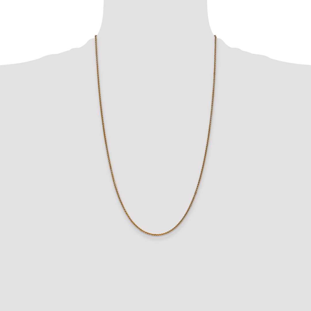 14k 1.7mm D/C Spiga Chain