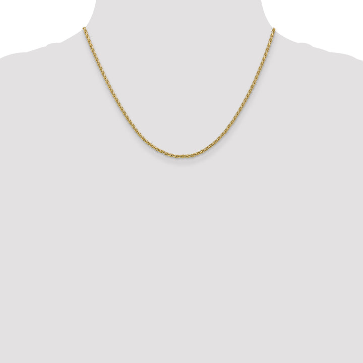 14k 2.25mm Parisian Wheat Chain