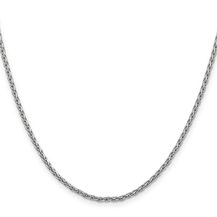 14k White Gold 2.25mm Parisian Wheat Chain