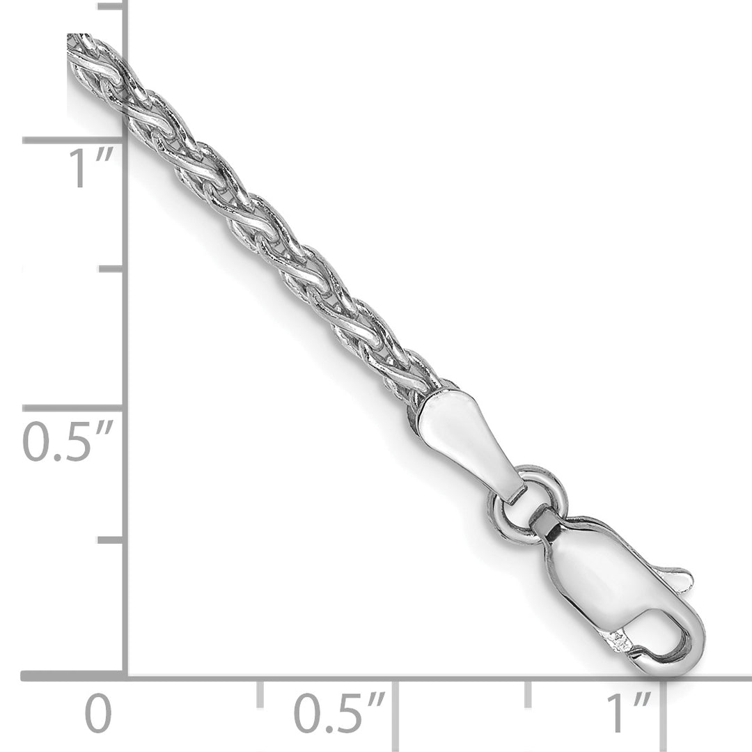 14k White Gold 2.25mm Parisian Wheat Chain