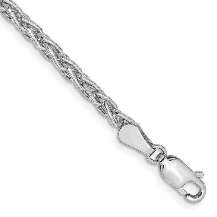 14k White Gold 3mm Parisian Wheat Chain