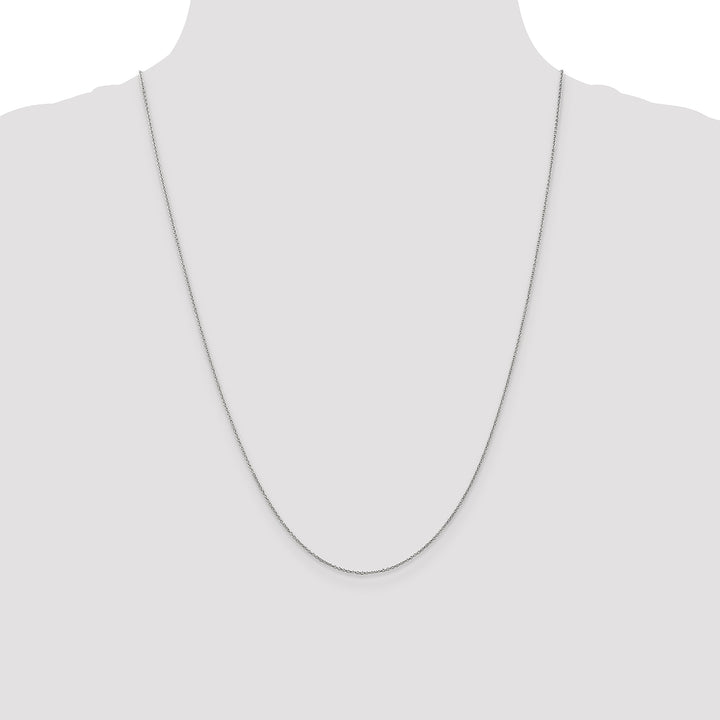14k White Gold .9mm Cable with Lobster Clasp Chain