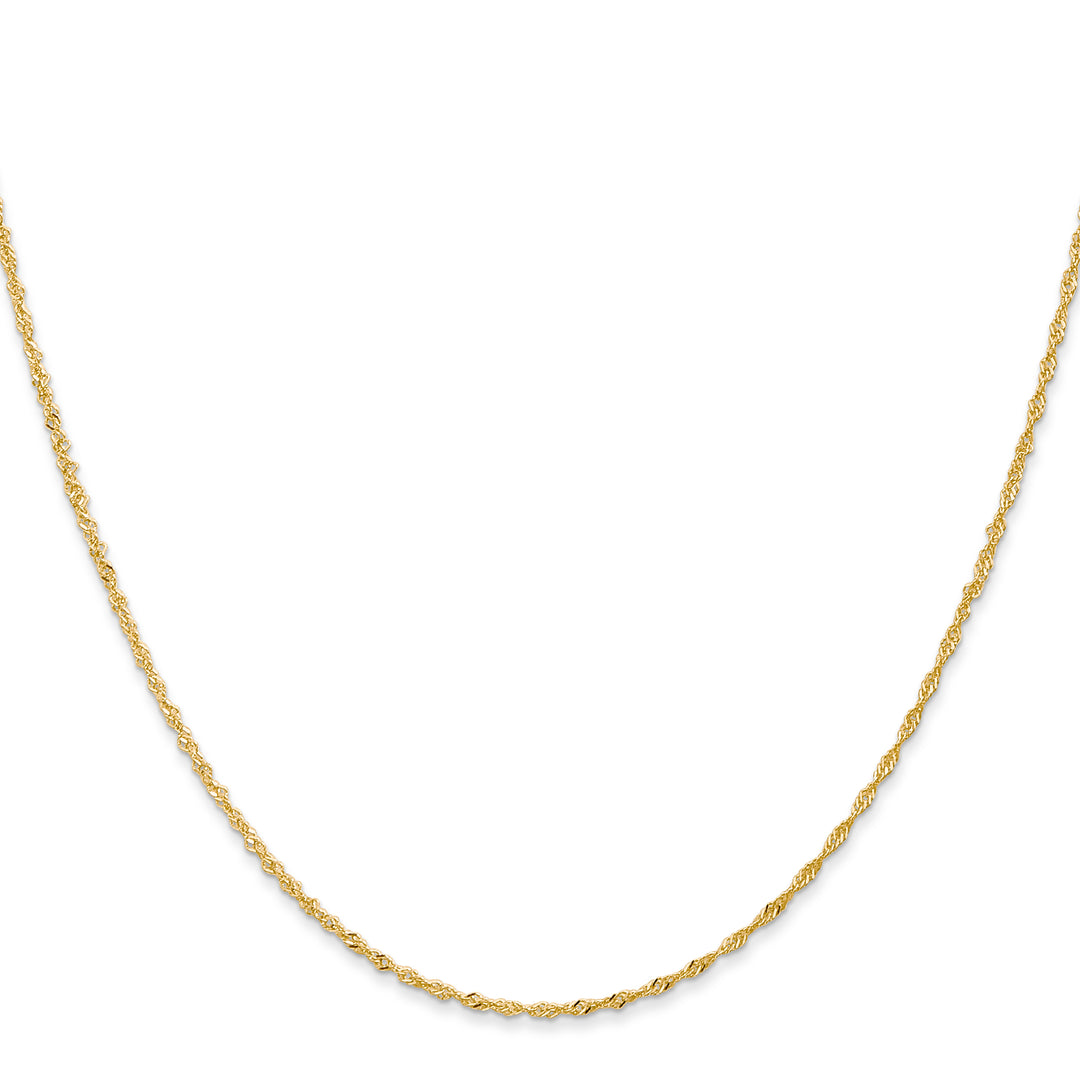 14k 1.10mm Singapore Chain