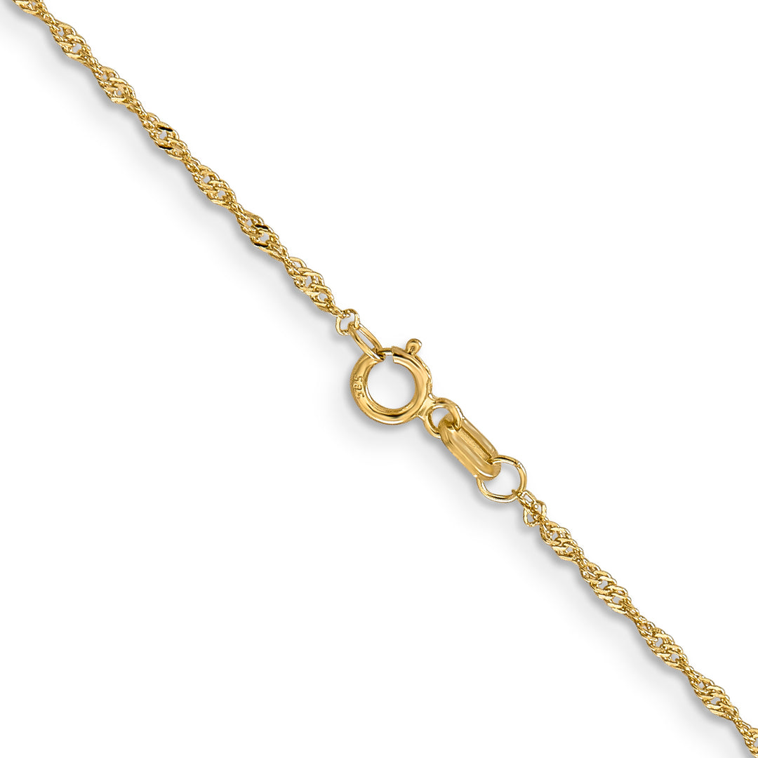 14k 1.10mm Singapore Chain
