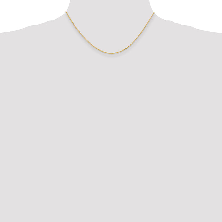 14k 1.10mm Singapore Chain