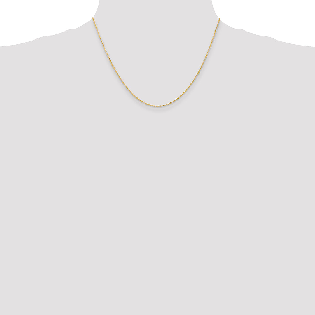 14k 1.10mm Singapore Chain
