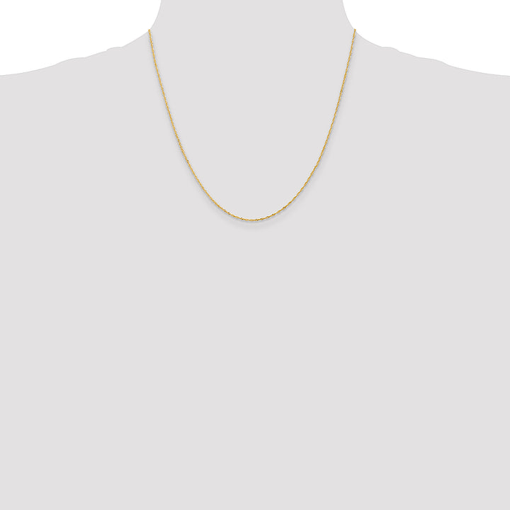 14k 1.10mm Singapore Chain
