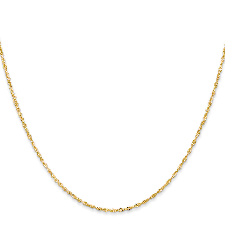 14k 1.10mm Singapore Chain