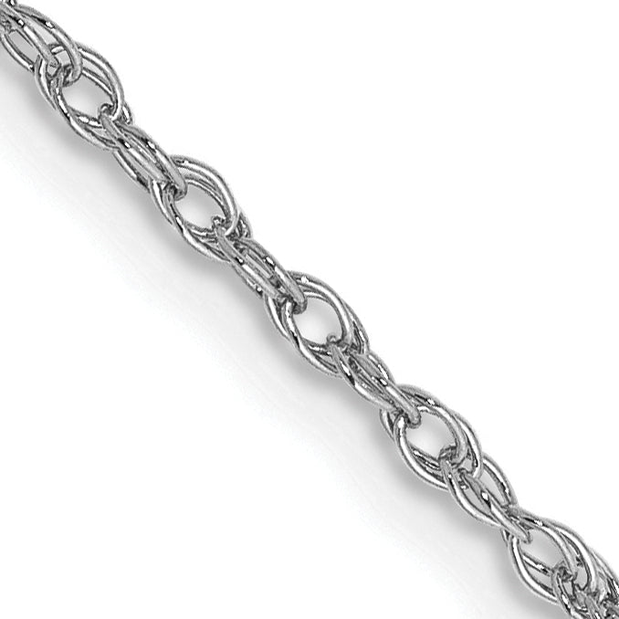 14k WG 1.3mm Heavy-Baby Rope Chain