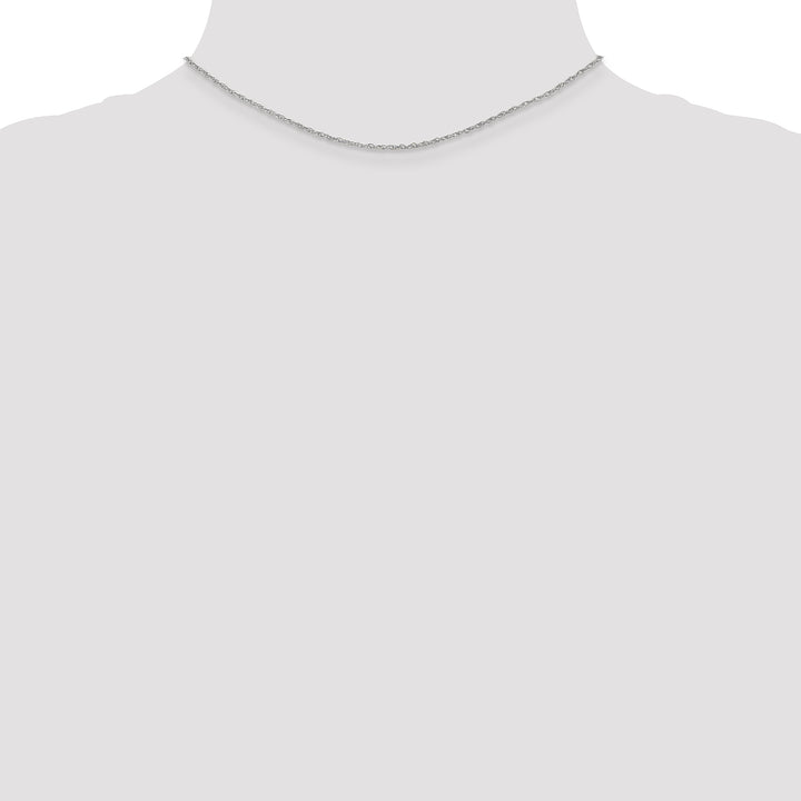 14k WG 1.3mm Heavy-Baby Rope Chain