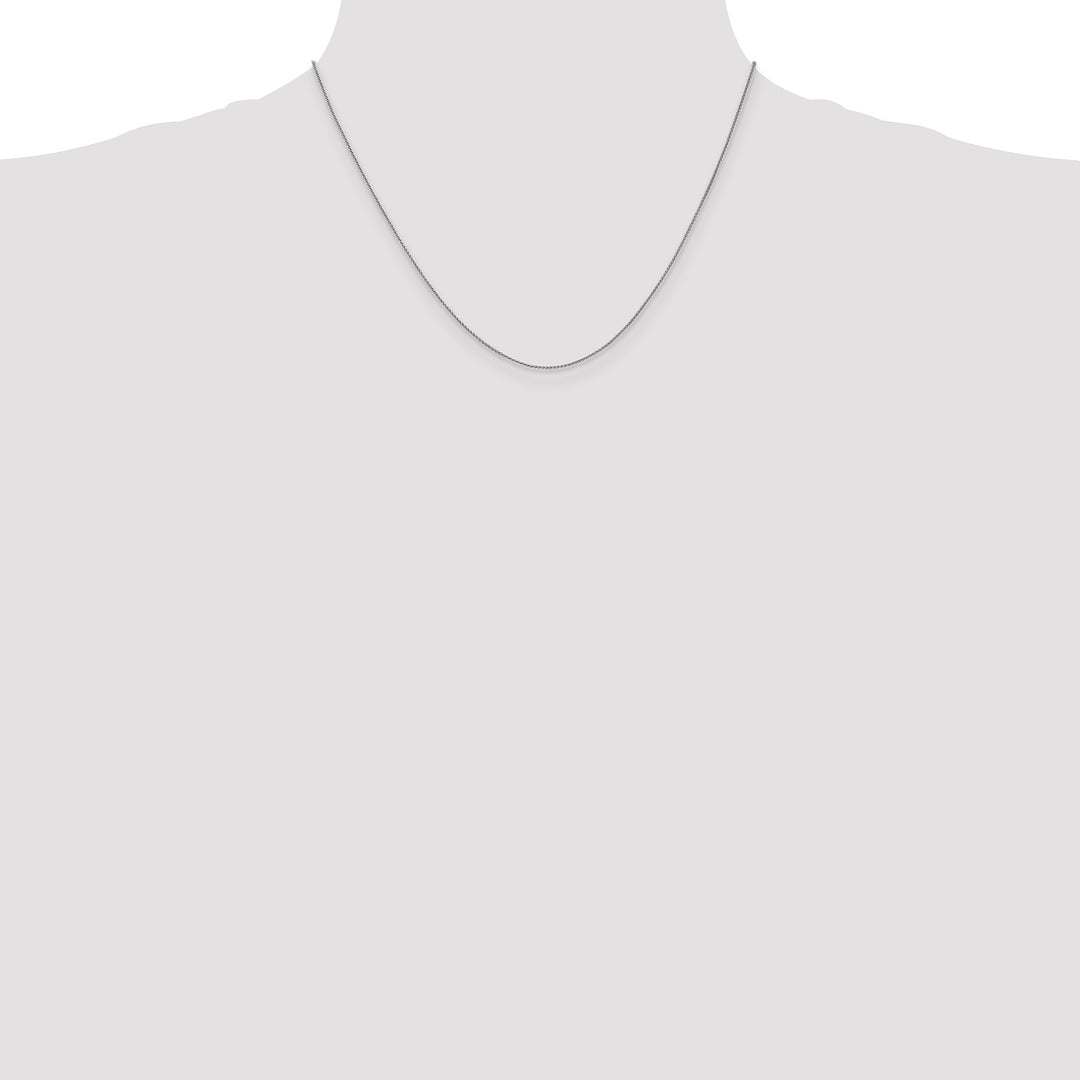 14k White Gold .85mm Spiga Chain
