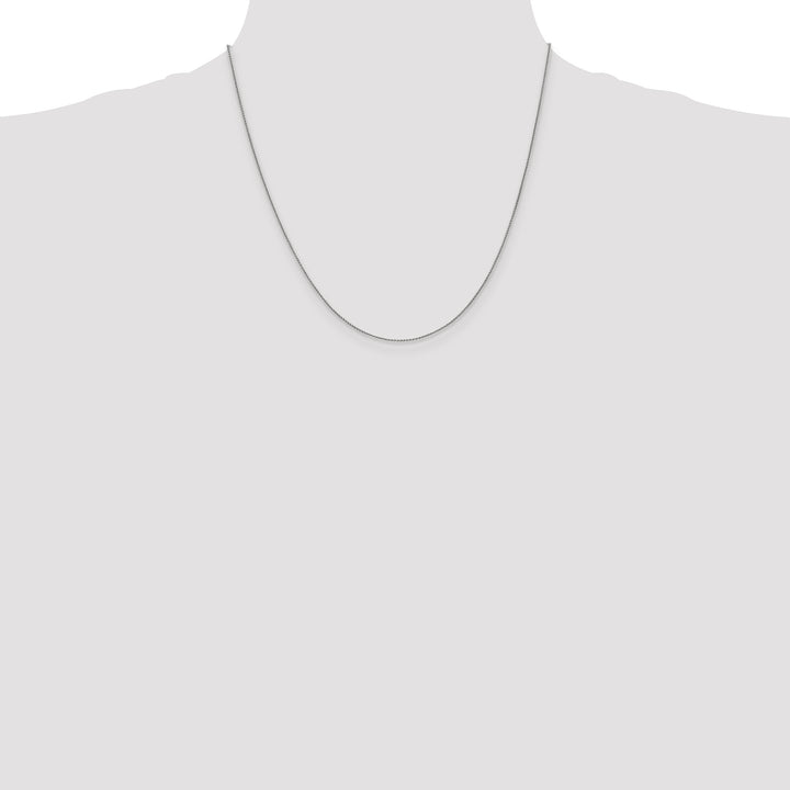 14k White Gold .85mm Spiga Chain