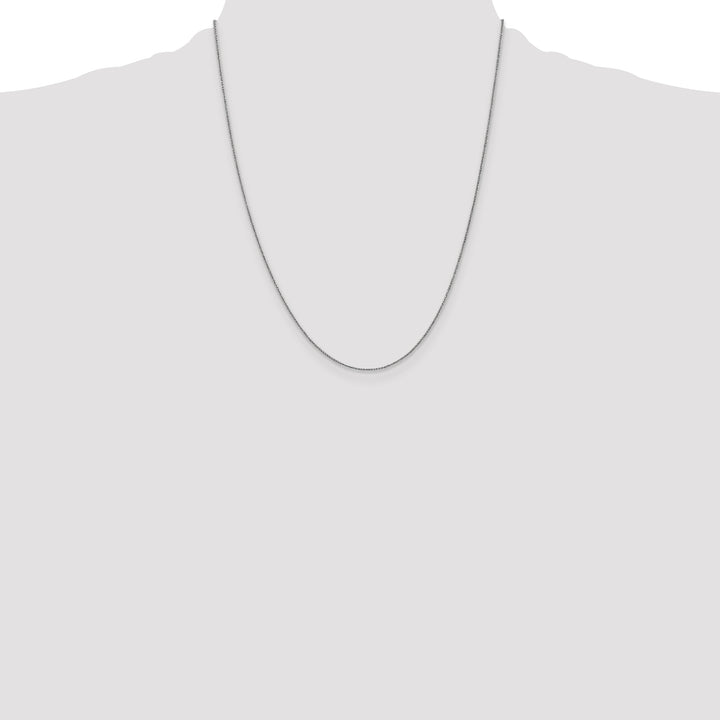 14k White Gold .85mm Spiga Chain