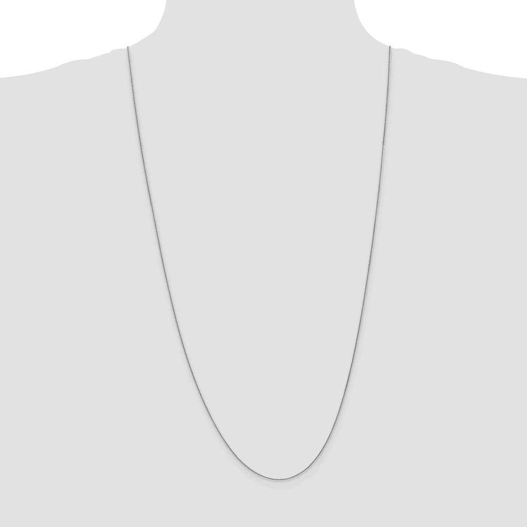 14k White Gold .85mm Spiga Chain