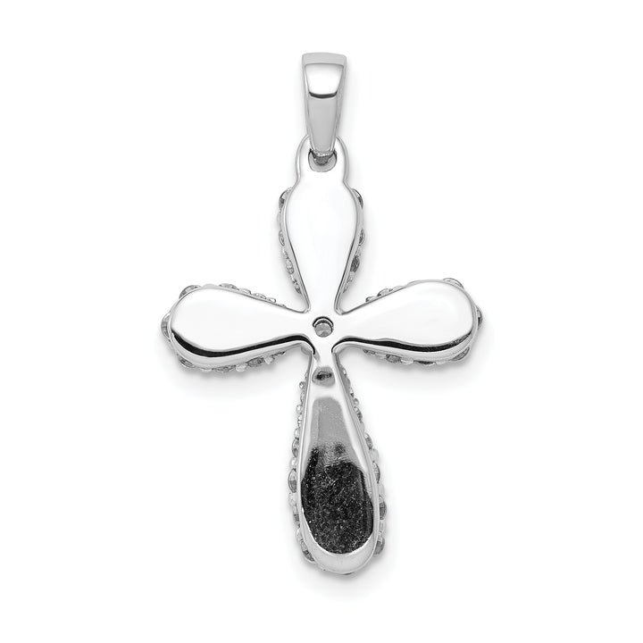 14k White Gold 5/8ct. Diamond Cross Pendant