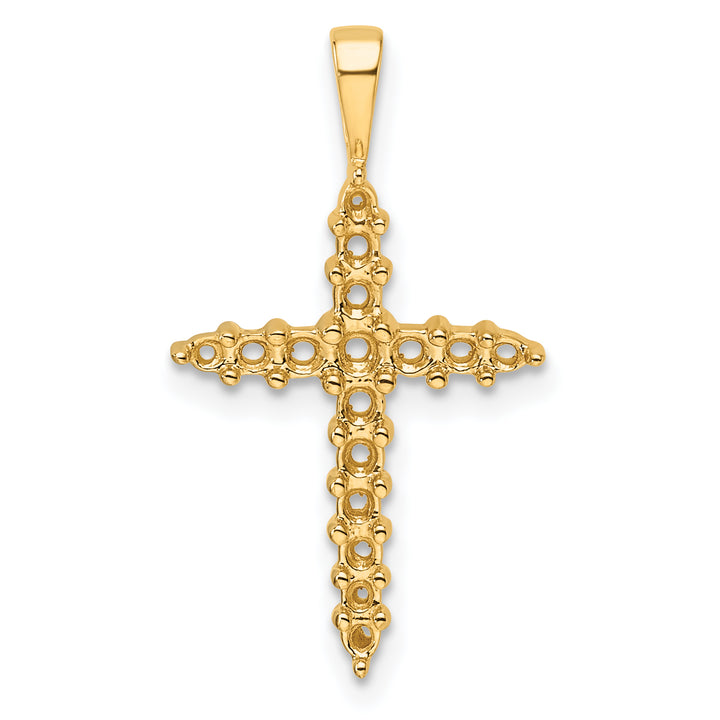 14k Diamond Cross Mounting