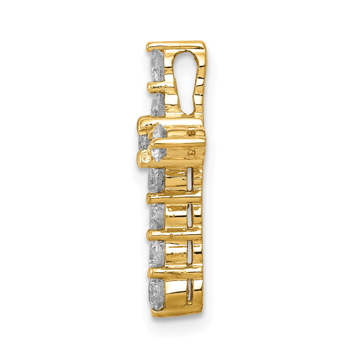 14k AA 3/4ct. Diamond Cross Chain Slide