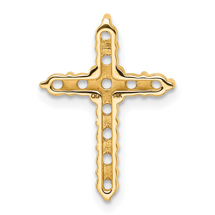 14k 3/4ct Cross Chain Slide Mounting