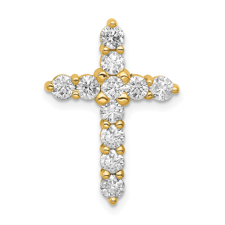 14k AA 1ct. Diamond Cross Chain Slide
