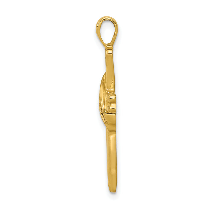 14k AA Diamond Cross Pendant