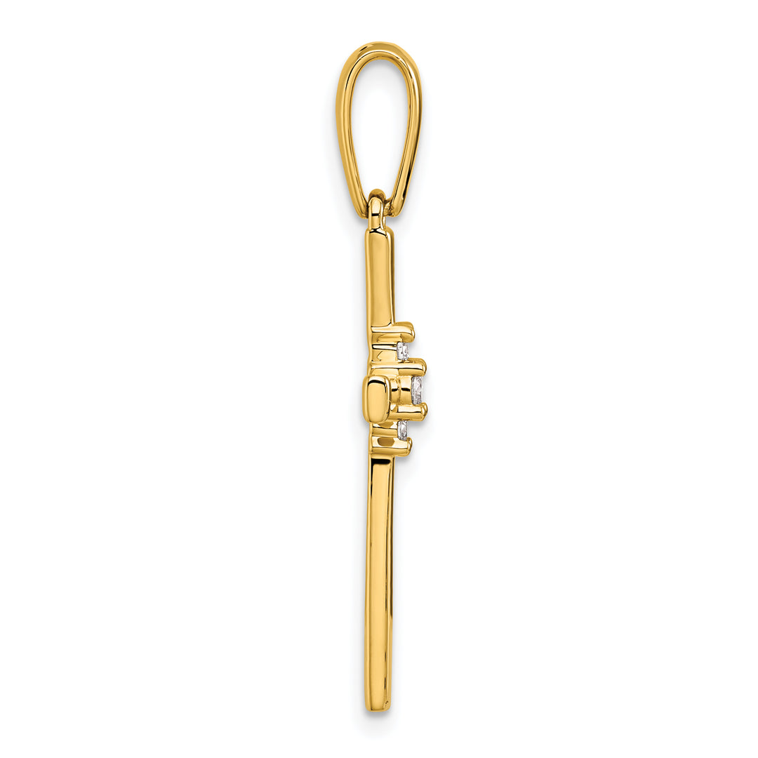 14K 1/15ct. Diamond Cross Pendant