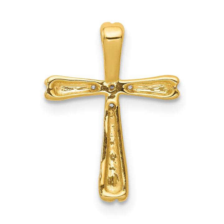 14k Diamond Cross Slide Pendant