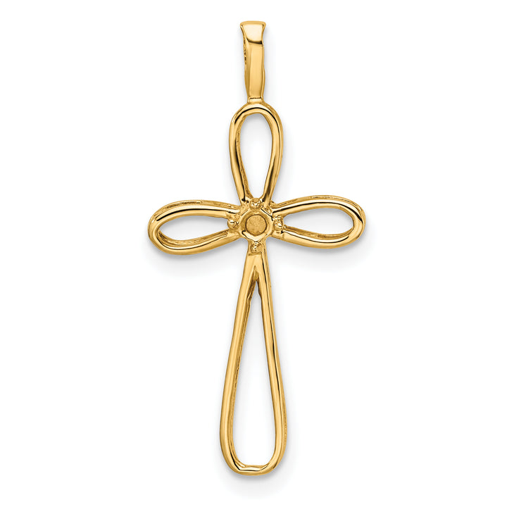14k Cross Pendant Mounting