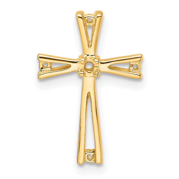 14k Cross Pendant Mounting
