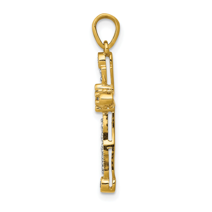 14k 1/5ct. Diamond Cross Pendant