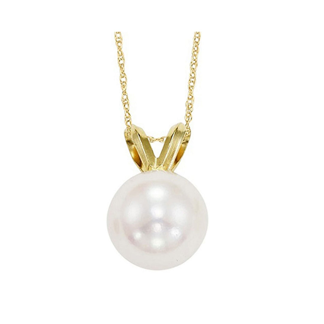 14Kt Yellow Gold Pearl Pendant