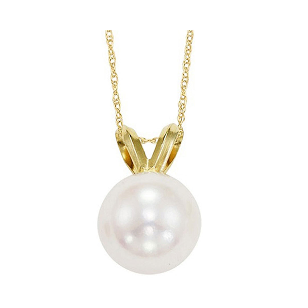 14Kt Yellow Gold Pearl Pendant