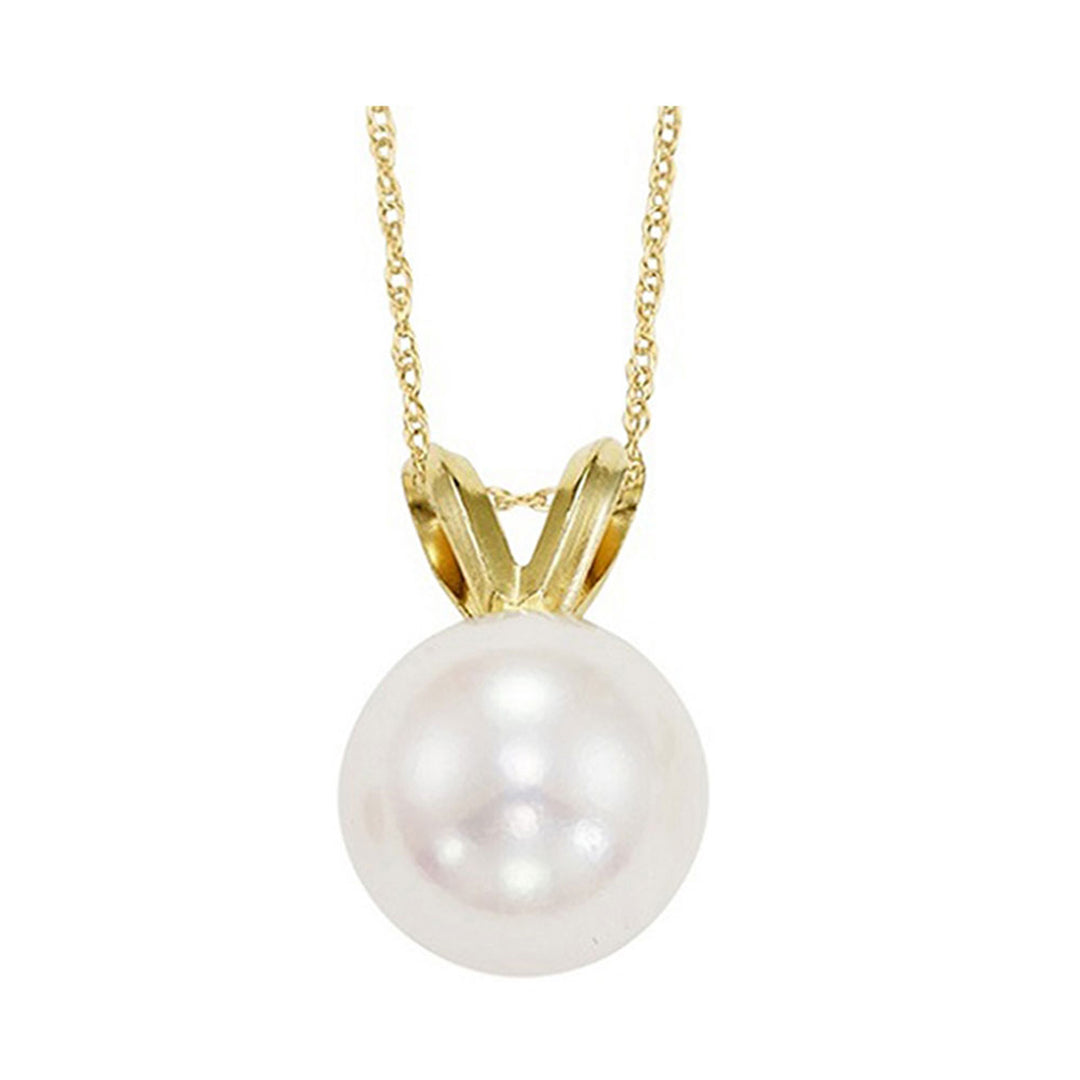 14Kt Yellow Gold Pearl Pendant