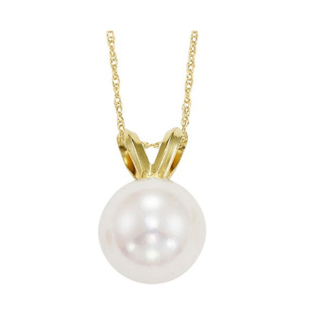 14Kt Yellow Gold Pearl Pendant