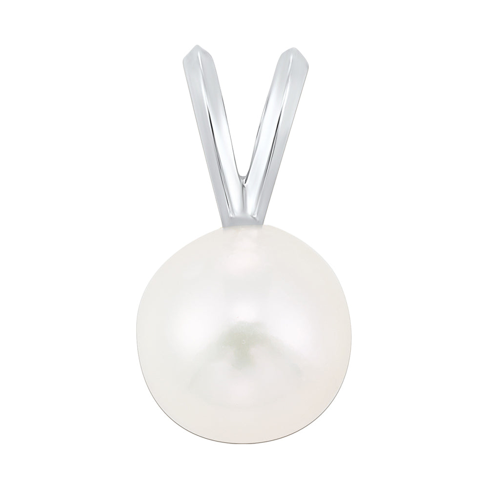 14Kt White Gold & Pearl Pendant