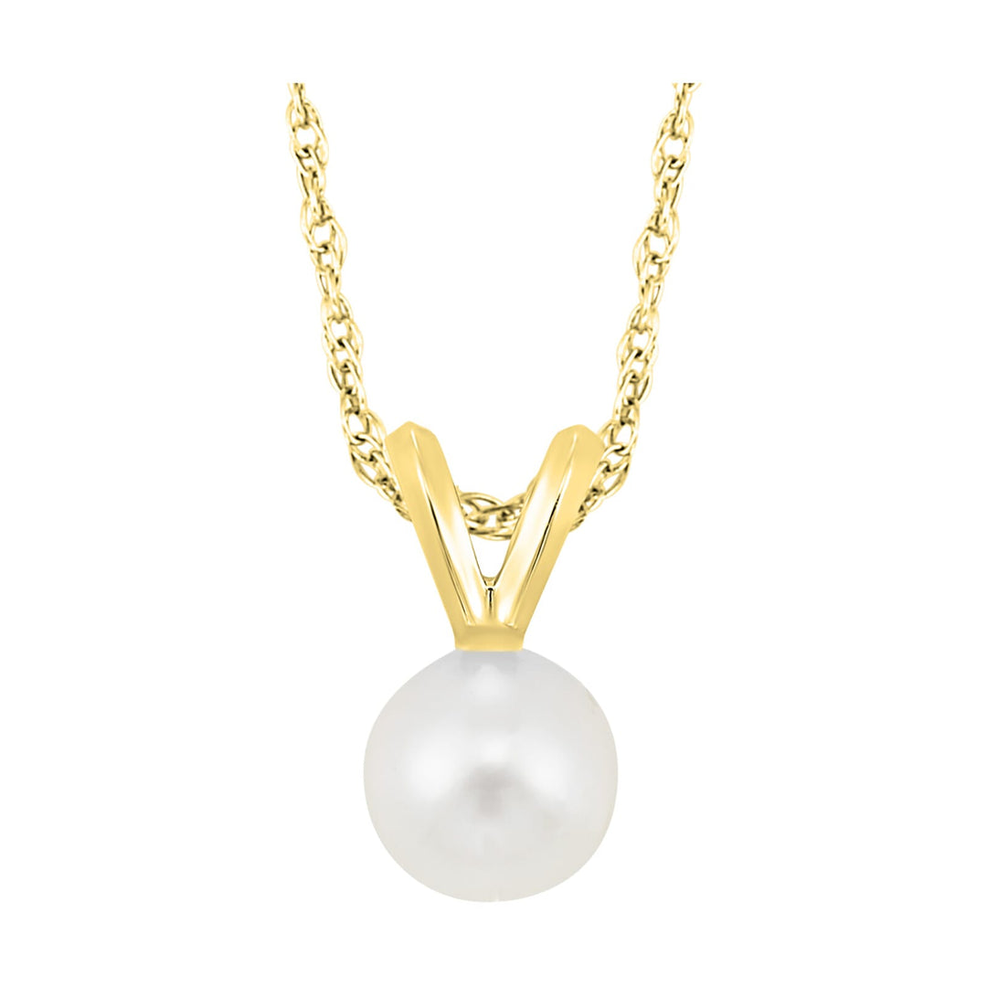 14Kt Yellow Gold  Pearl Pendant