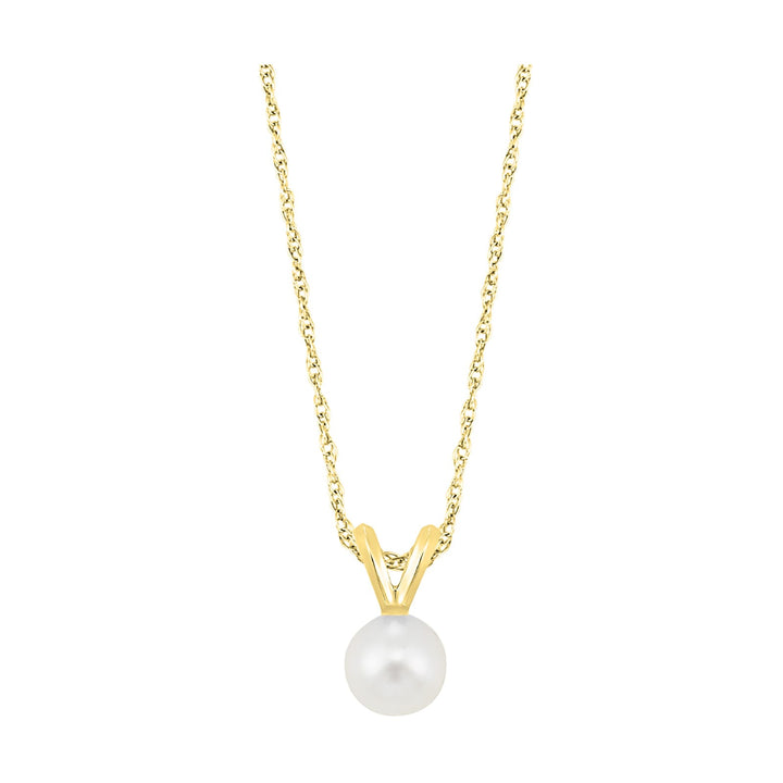 14Kt Yellow Gold  Pearl Pendant