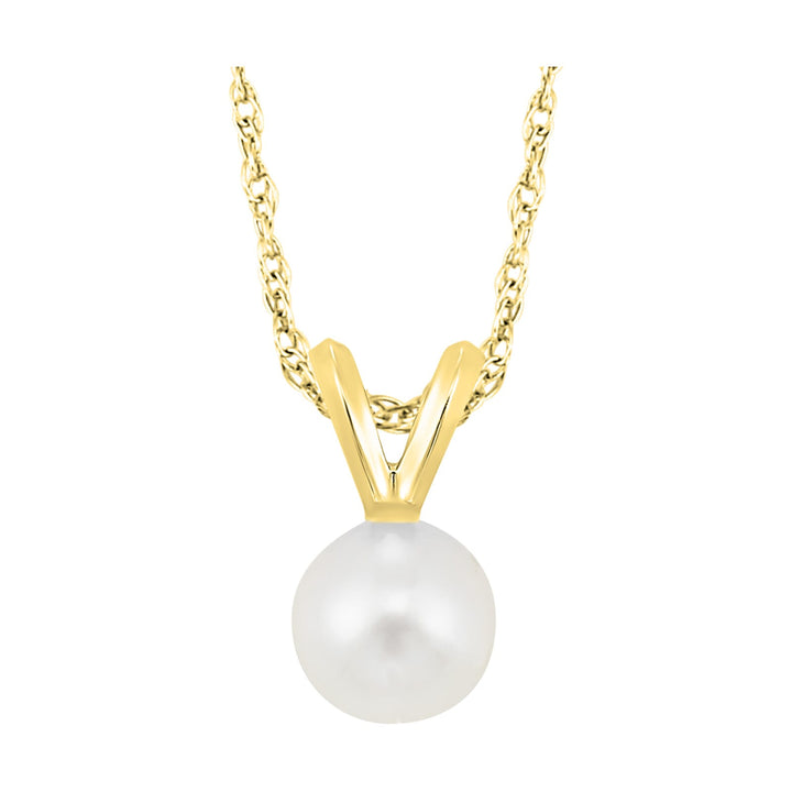 14Kt Yellow Gold Pearl Pendant
