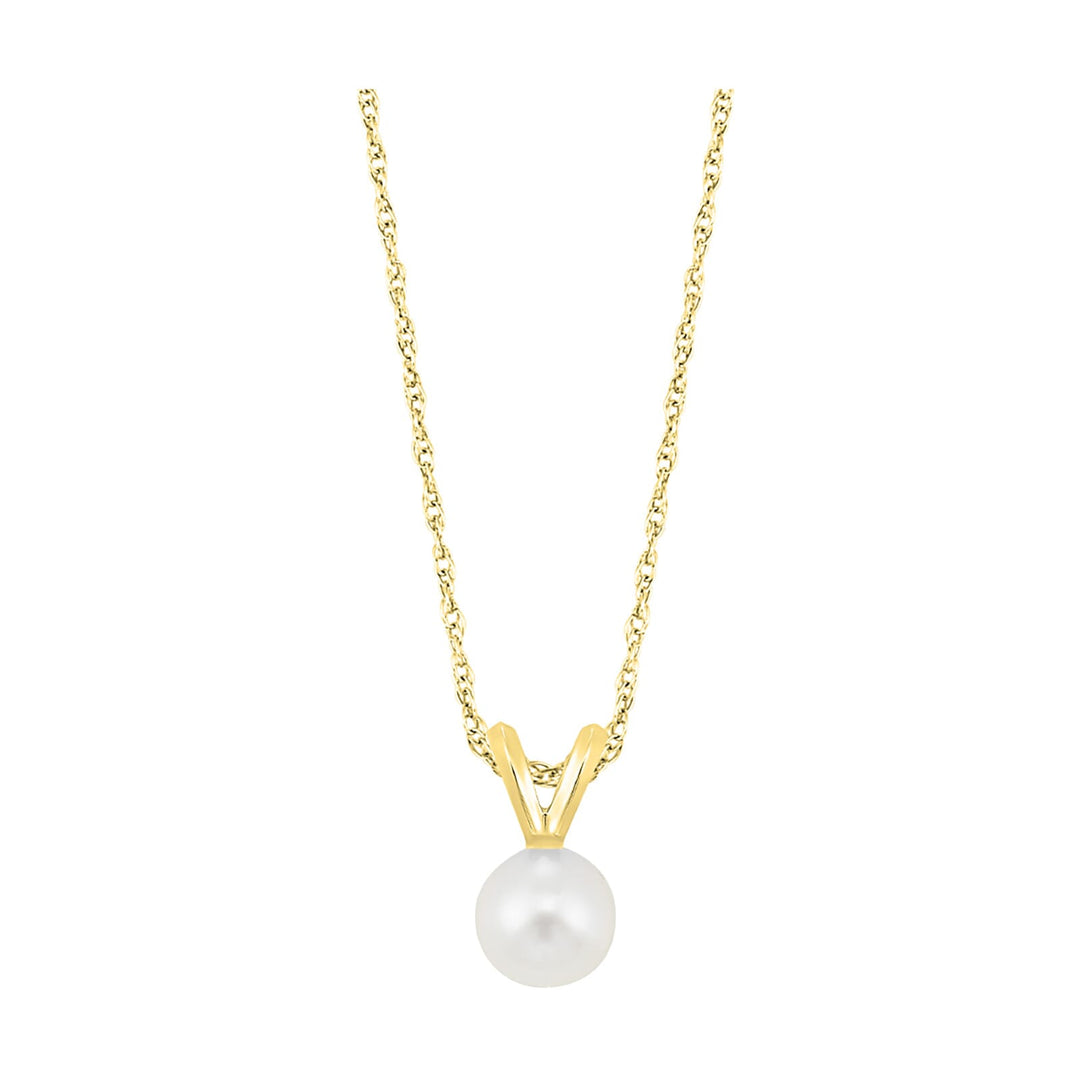 14Kt Yellow Gold Pearl Pendant
