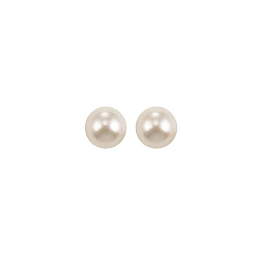 14Kt White Gold Pearl Earring