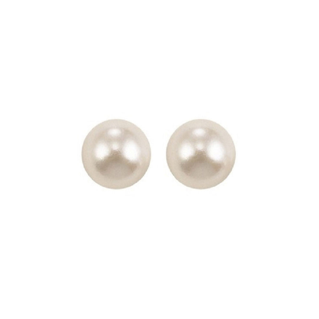 14Kt White Gold Pearl Earring