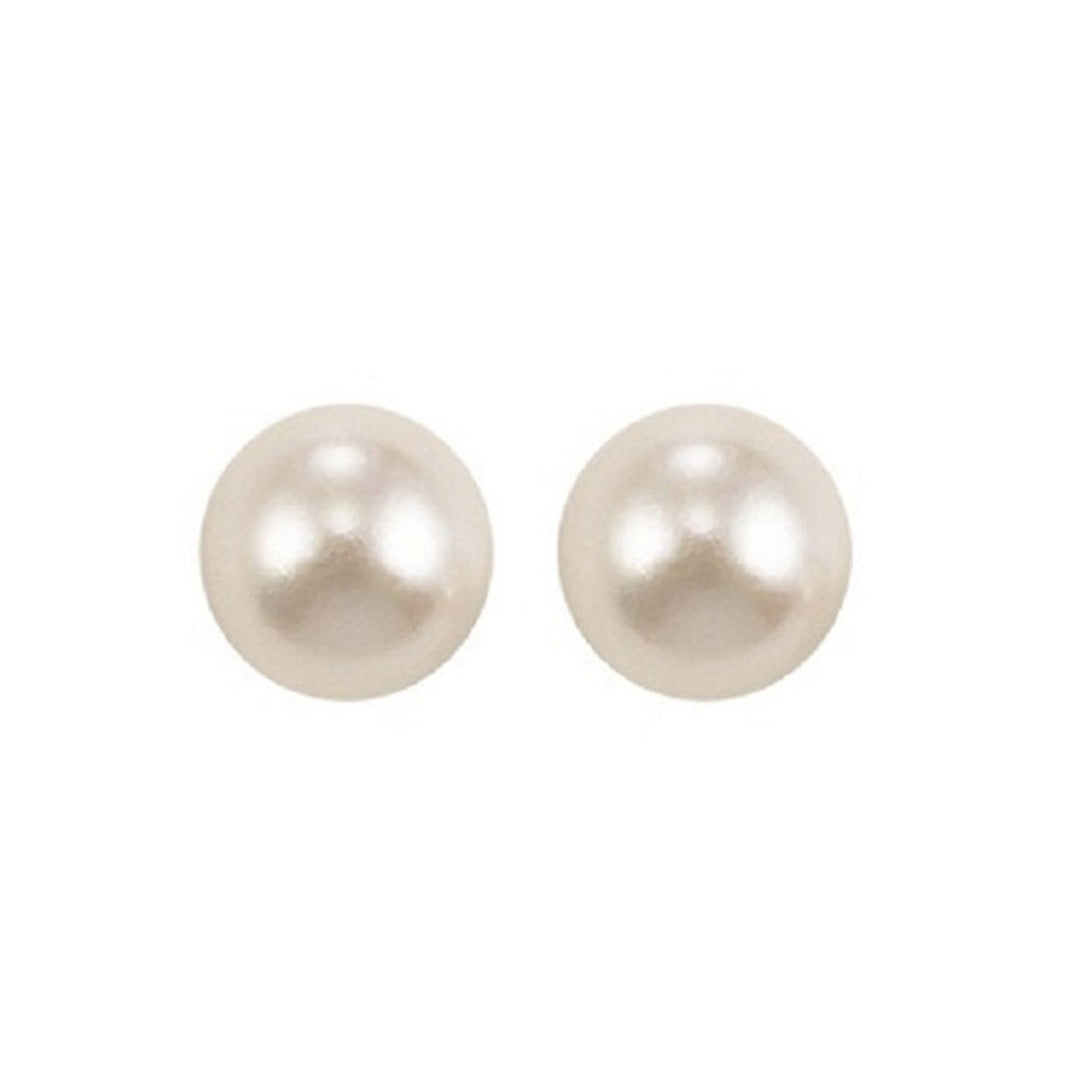 14Kt Yellow Gold Pearl Earring