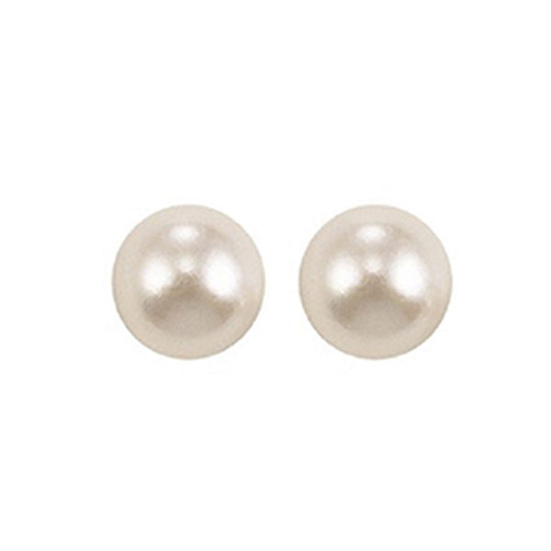 14Kt White Gold Pearl Earring