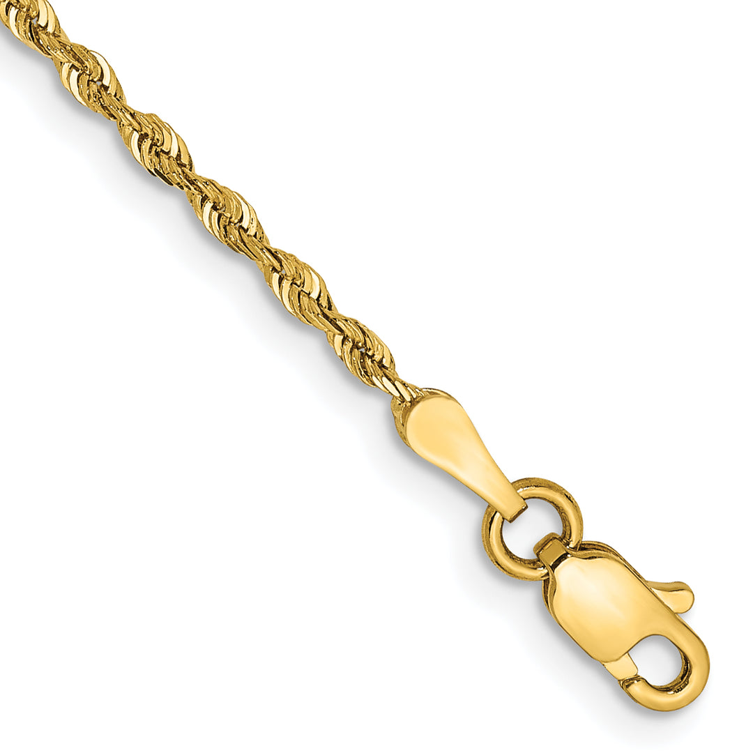 14k 1.85mm D/C Quadruple Rope Chain Anklet